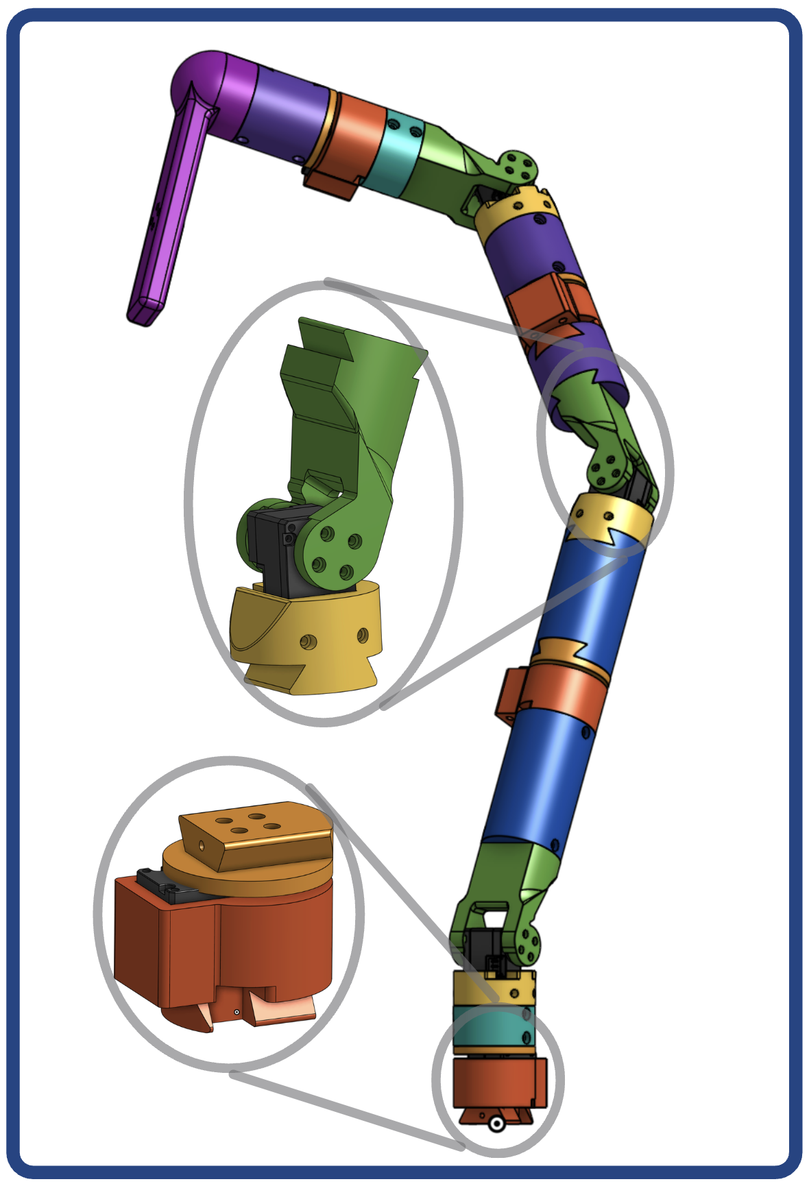 Completed exoskeleton arm